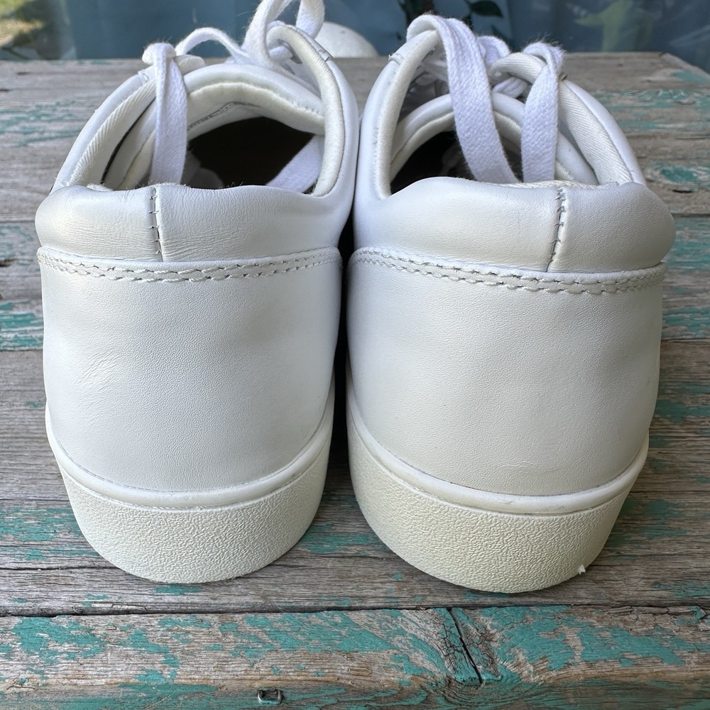 Vionic Syra Leather Sneakers Shoes White Size 9 Red Roses Flower Embroidered EUC - Picture 5 of 9